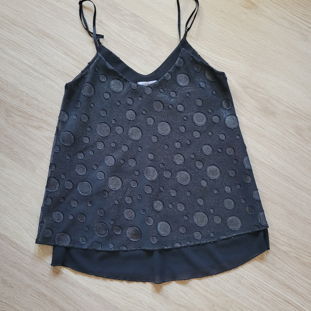 Creme Fraiche Black tank top Size small